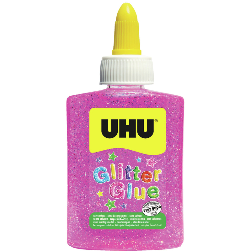 UHU Glitter Glue, 90 g, pink - 4026700499902_01_ow