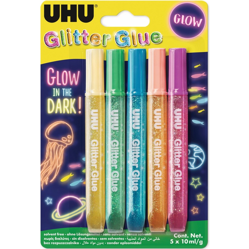 UHU Glitter-Glue "Glow in the Dark" - 4026700482102_01_ow