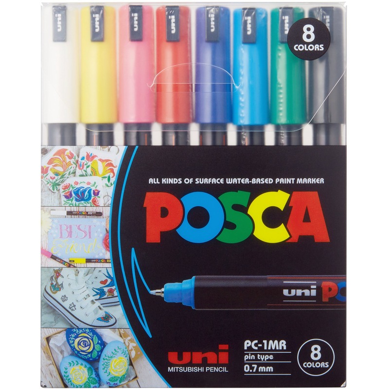Ensemble de 8 lampes de stylo de couleur assorties avec ampoule