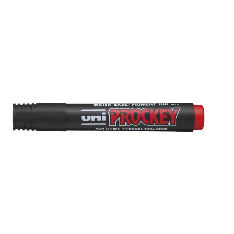 Uni-Ball Permanent Marker Prockey PM122, rot - 4902778917138_01_ow