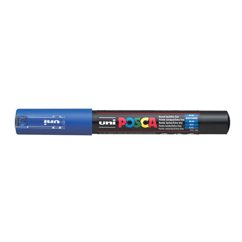 Uni-Ball Posca Marker PC-1MC, 0.7 mm, blau - 4902778654064_02_ow