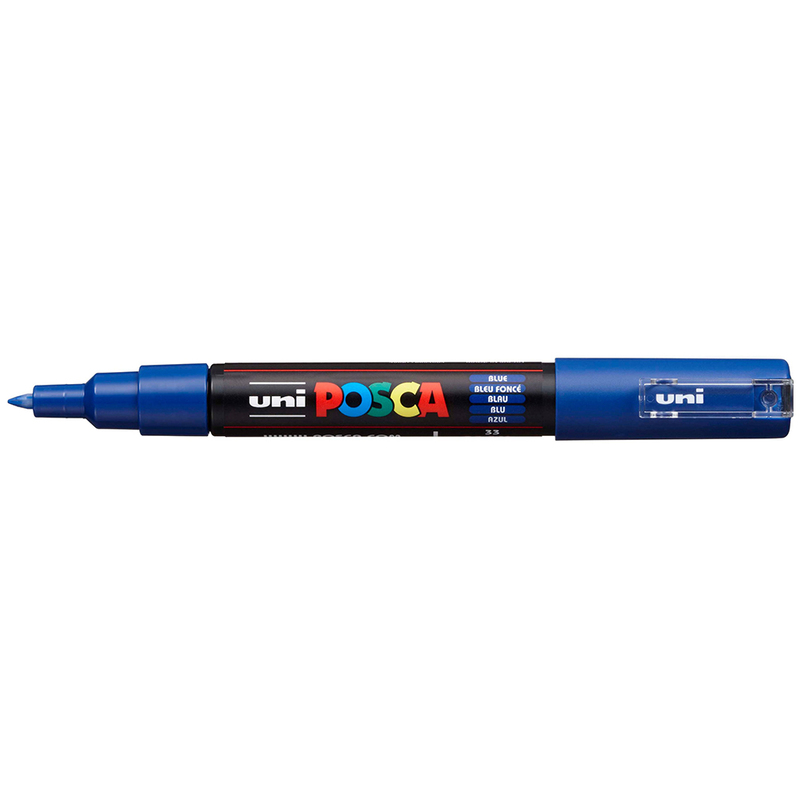 Uni-Ball Posca Marker PC-1MC, 0.7 mm, blau - 4902778654064_01_ow
