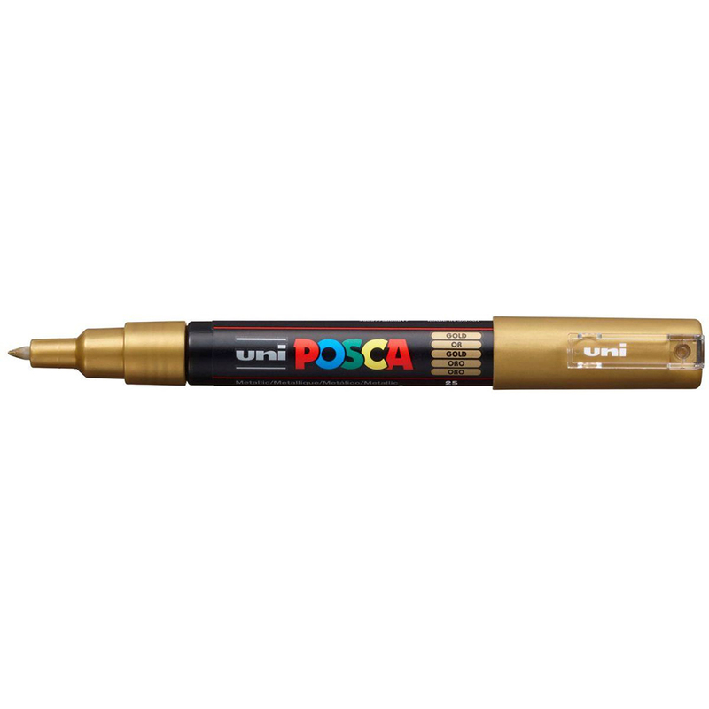 Uni-Ball Posca Marker PC-1MC, 0.7 mm, gold - 4902778665817_01_ow
