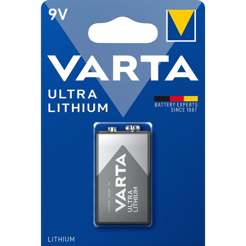 Varta Batterie Ultra Lithium, 9V, 1 Stück - 4008496675265_01_ow
