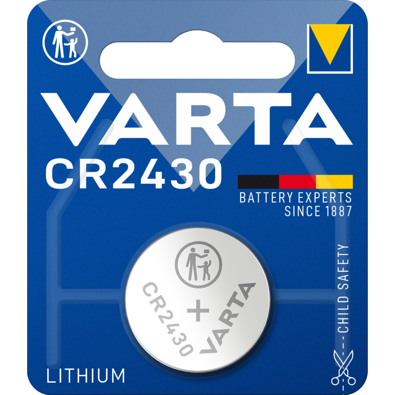 Varta Knopfbatterie, CR2430, 1 Stück - 4008496276929_01_ow