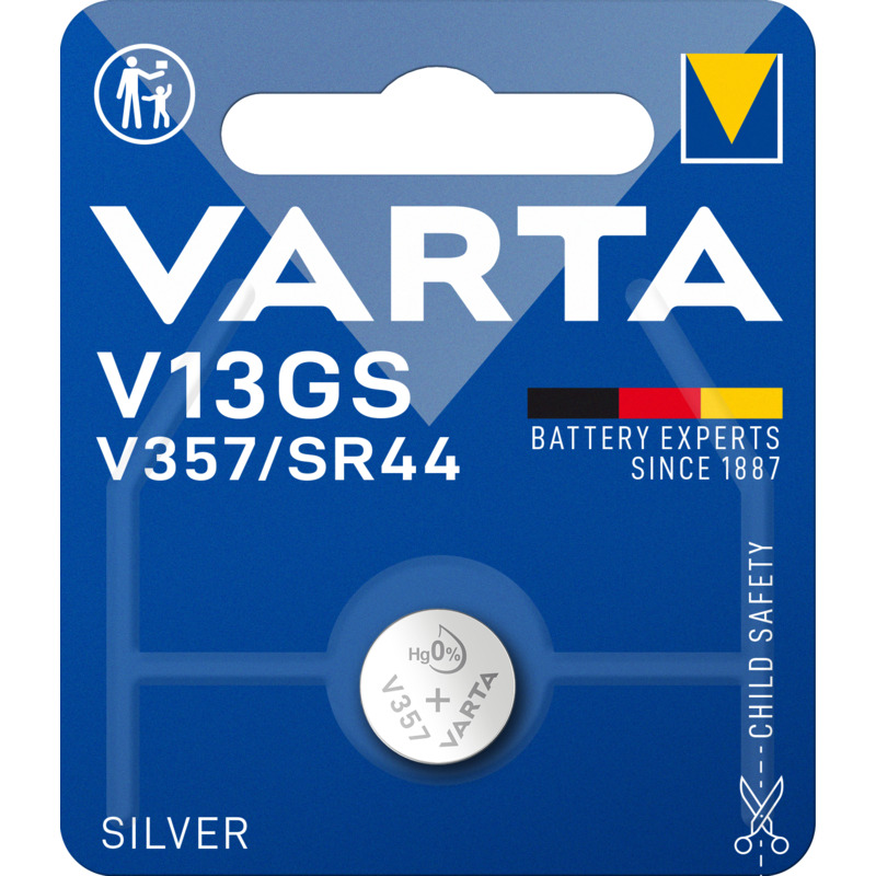Varta Knopfbatterie, V13GS/SR44, 1 Stück - 04176101401_0