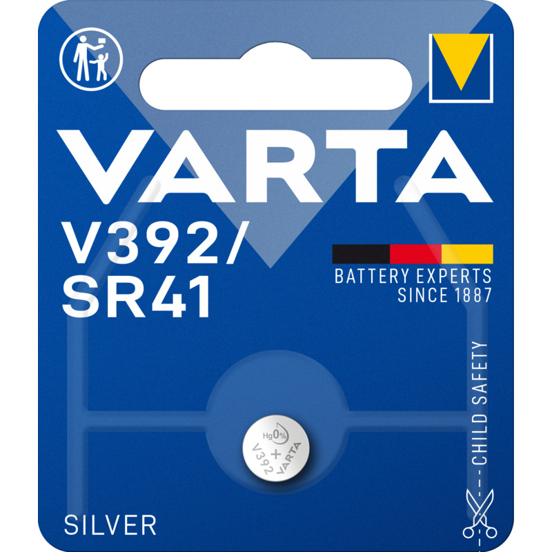 Varta Knopfbatterie, V392, 1 Stück - 00392101401_0