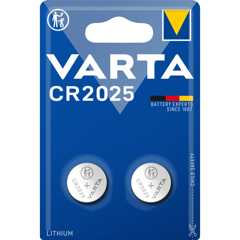 Varta Knopfbatterien, CR2025, 2 Stück - 06025101402_0