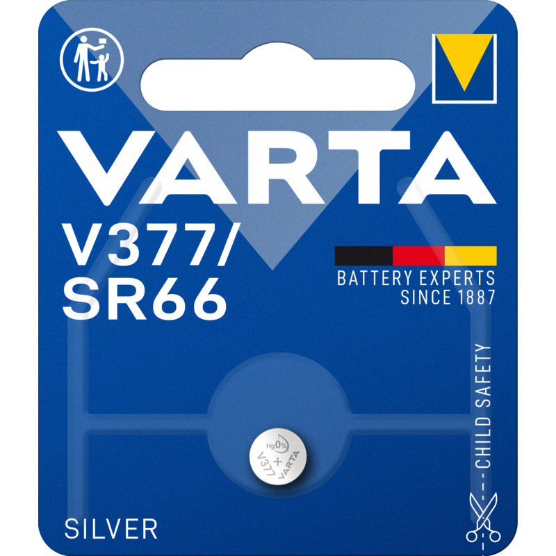 Varta pile bouton, V377/SR66, 1 pièce - 4008496317134_01_ow