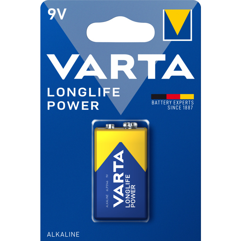 Varta pile Longlife Power, 9V/LR61, 1 pièce - 04922121411_0