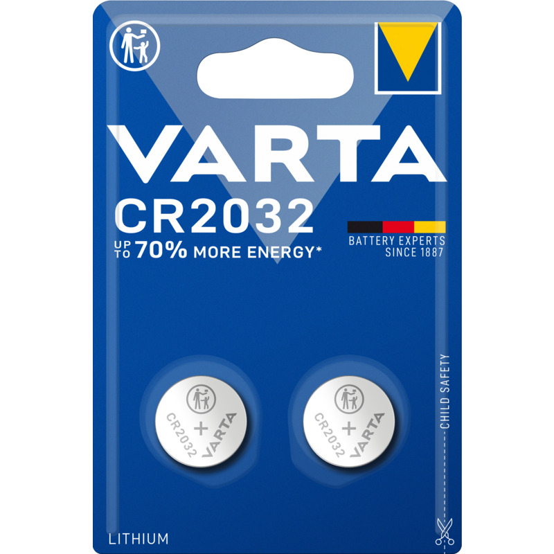 Varta piles boutons, CR2032, 2 pièces - 06032101402_0