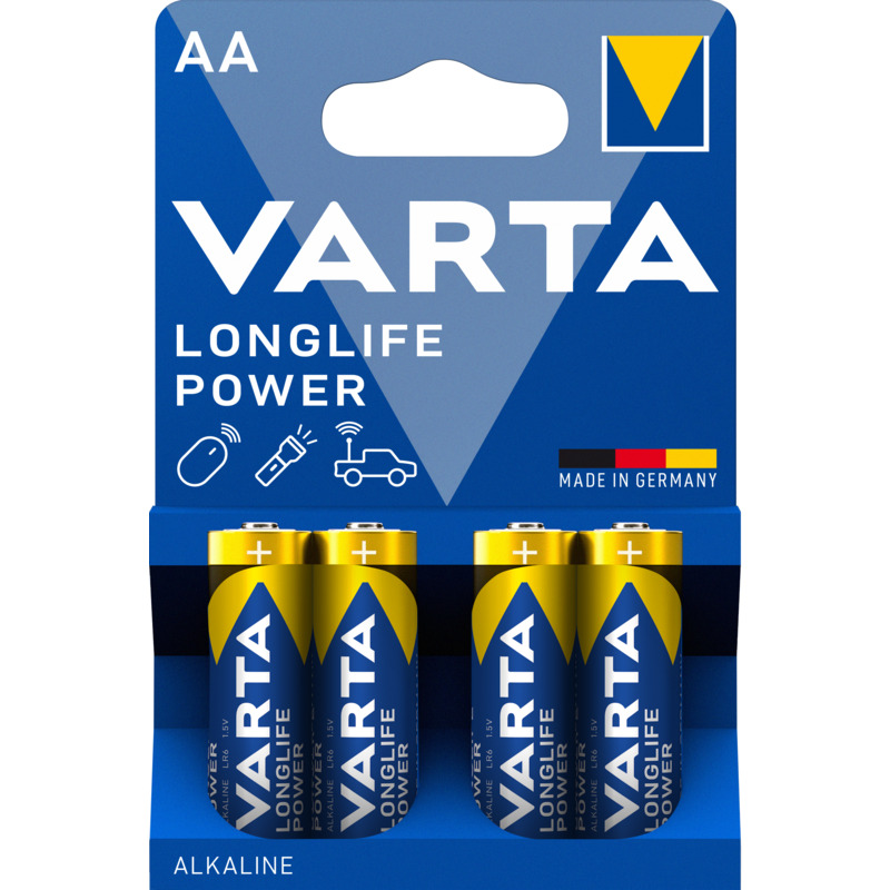 Varta piles Longlife Power, AA/LR6, 4 pièce - 04906121414_0