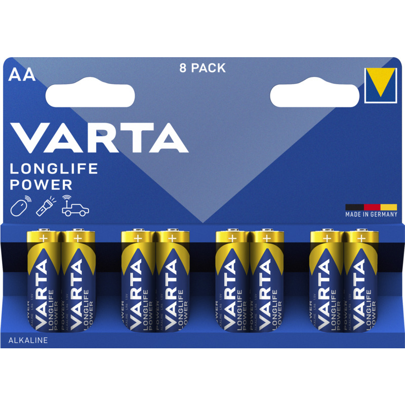 Varta piles Longlife Power, AA/LR6, 8 pièce - 04906121418_0