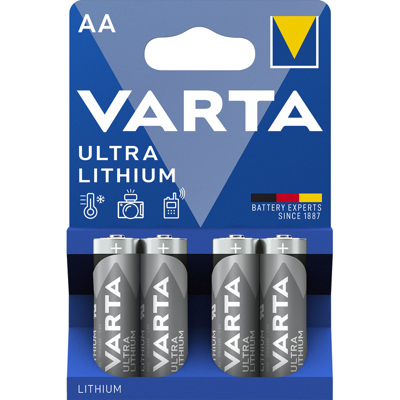 Piles Varta AA à haute énergie - 8 pièces
