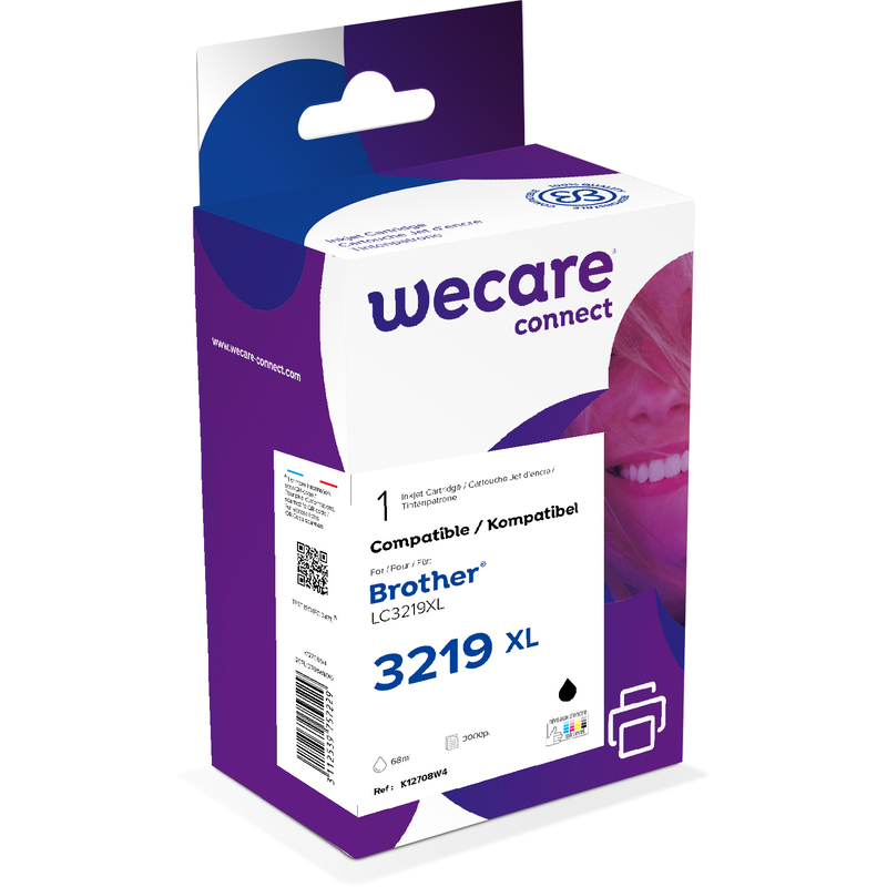 Wecare LC-3219KWE XL cartouches dencre, noir - 3112539842055_01_ow