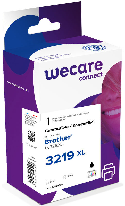 Wecare LC-3219KWE XL cartouches dencre, noir - 3112539757229_01_ow