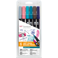 Pinselstifte Dual Brush Pen ABT, Vintage Colours, 6 Stück