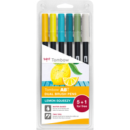 stylos à pinceau Dual Brush Pen ABT, Lemon Squeezy, 6 pièces