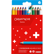 crayons de couleur Swisscolor Maxi, étui de 12