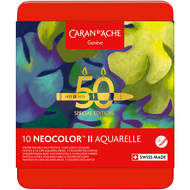 Wachsmalstifte Neocolor II Aquarelle, Üppig, 10 Stück - 50 Jahre