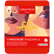 Wachsmalstifte Neocolor II Aquarelle Porträt, 10 Stück - 50 Jahre
