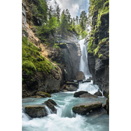 ABC Glückwunschkarte, B6, Wasserfall im Wald - 7611119212791_01_owiba