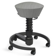 Aeris Swopper tabouret ergonomique à roulettes, gris - 4250200425387_01_ow