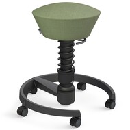 Aeris Swopper tabouret ergonomique à roulettes, vert - 4250200425523_01_ow