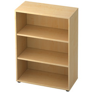 Etagère Tarys, 3 hauteurs de classeur, 80 cm, avec paroi arrière visible