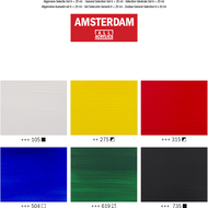 Amsterdam Acrylfarben Standard Series Allgemeine Auswahl Set, 20 ml, assortiert, 6 Stück - 8712079329310_05_ow