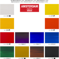 Amsterdam Standard Series Acrylfarben Allgemeine Auswahl Set, 20 ml, assortiert, 12 Stück - 8712079329327_05_ow