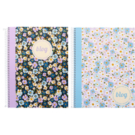 Ancor BLog Flowers Spiralheft, A4, liniert, assortiert - 5604730123876_01_ow