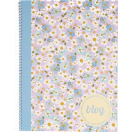 Ancor BLog Flowers Spiralheft, A4, liniert, assortiert - 5604730123876_02_ow