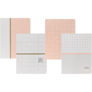 Ancor UNIQUE Notizheft, A5, kariert 5 mm, assortiert - 5604730121896_01_owiba