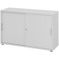 armoire à portes coulissantes Tarys, 2 hauteurs de classeur
