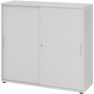 armoire à portes coulissantes Tarys, 3 hauteurs de classeur