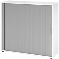 armoire à volets roulants Tarys, 3 hauteurs de classeur, blanc/argenté - 4032062185186_01_ow