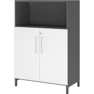 Armoire combinée avec socle Tarys, 3 hauteurs de classeurs, 2 portes, 1 étagère