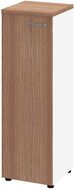 Armoire de bureau LINUS, 3 hauteurs de classeur, charnière à gauche, décor noyer/blanc - 8056039550698_01_ow