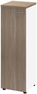 Armoire de bureau LINUS, 3 hauteurs de classeur, charnière à gauche, décor orme/blanc - 8056039550704_01_ow