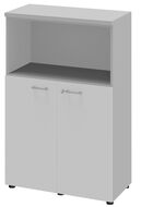Armoire de bureau LINUS, 3 hauteurs de classeur, portes de 83 cm