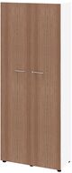 Armoire de bureau LINUS, 5 hauteurs de classeur, décor noyer/blanc - 8056039551961_01_ow