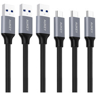 Ccâble USB-A - USB-C, 3 pièces