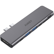 Aukey Multiport Hub - Kartenleser CBC76, USB-C - HDMI, 2x USB-A, USB-C, Thunderbolt - 608119197361_01_ow