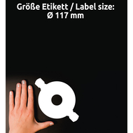 Avery Zweckform CD Etiketten, L6015-25, 117 mm, 25 Blatt - 4004182060155_04_ow