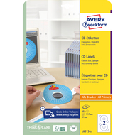 Avery Zweckform CD Etiketten, L6015-25, 117 mm, 25 Blatt - 4004182060155_05_ow