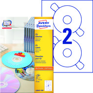 Avery Zweckform CD Etiketten, 100 Blatt