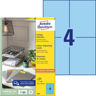 Avery Zweckform Etiketten, 3457, 105 x 148 mm, 100 Blatt - 4004182034576_01_ow