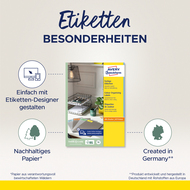 Avery Zweckform Etiketten, 3457, 105 x 148 mm, 100 Blatt - 4004182034576_02_ow