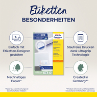 Avery Zweckform Etiketten, 3670, 64 x 36 mm, 100 Blatt - 4004182036709_02_ow